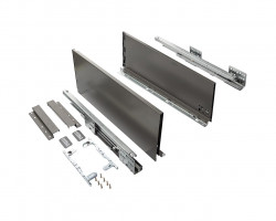 Комплект ящика Firmax Smartline, длина 550 мм, высота 199 мм, Push-to-Open, антрацит, FRM0755.043/199P
